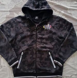 #053 Mens WSS Athletic Zip-Up Hoodie Sweater Size Large